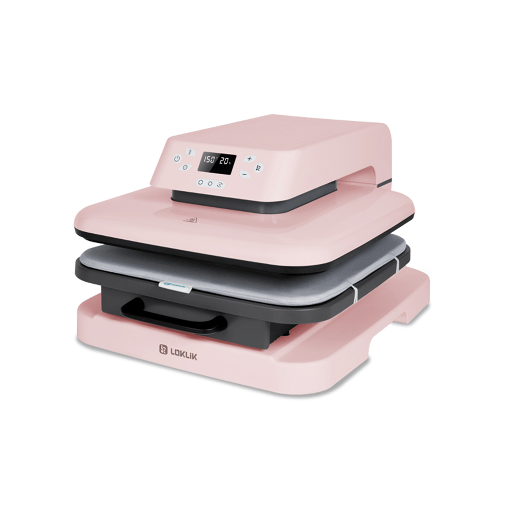 LOKLiK by HTVRont ImPress Auto 15" x 15" Heat Press - Romance Pink - HeatPressNation