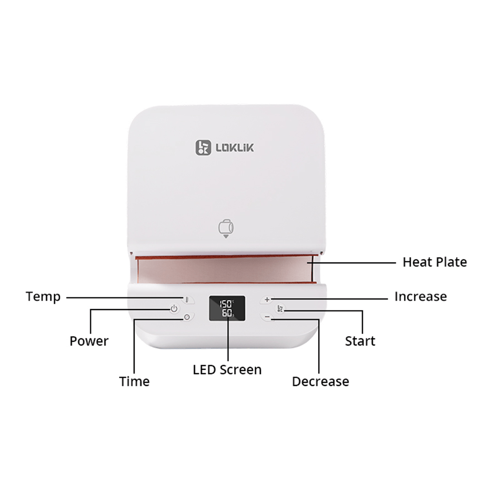 LOKLiK by HTVRont ImPress Auto Tumbler Heat Press - White - HeatPressNation