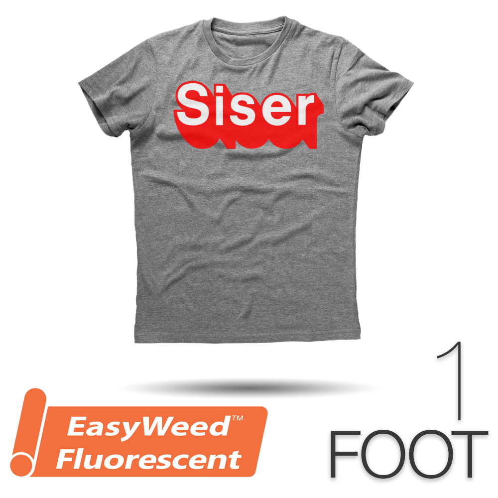 Siser EASYWEED FLUORESCENT Heat Transfer Vinyl - 15" x 1 Foot - HeatPressNation