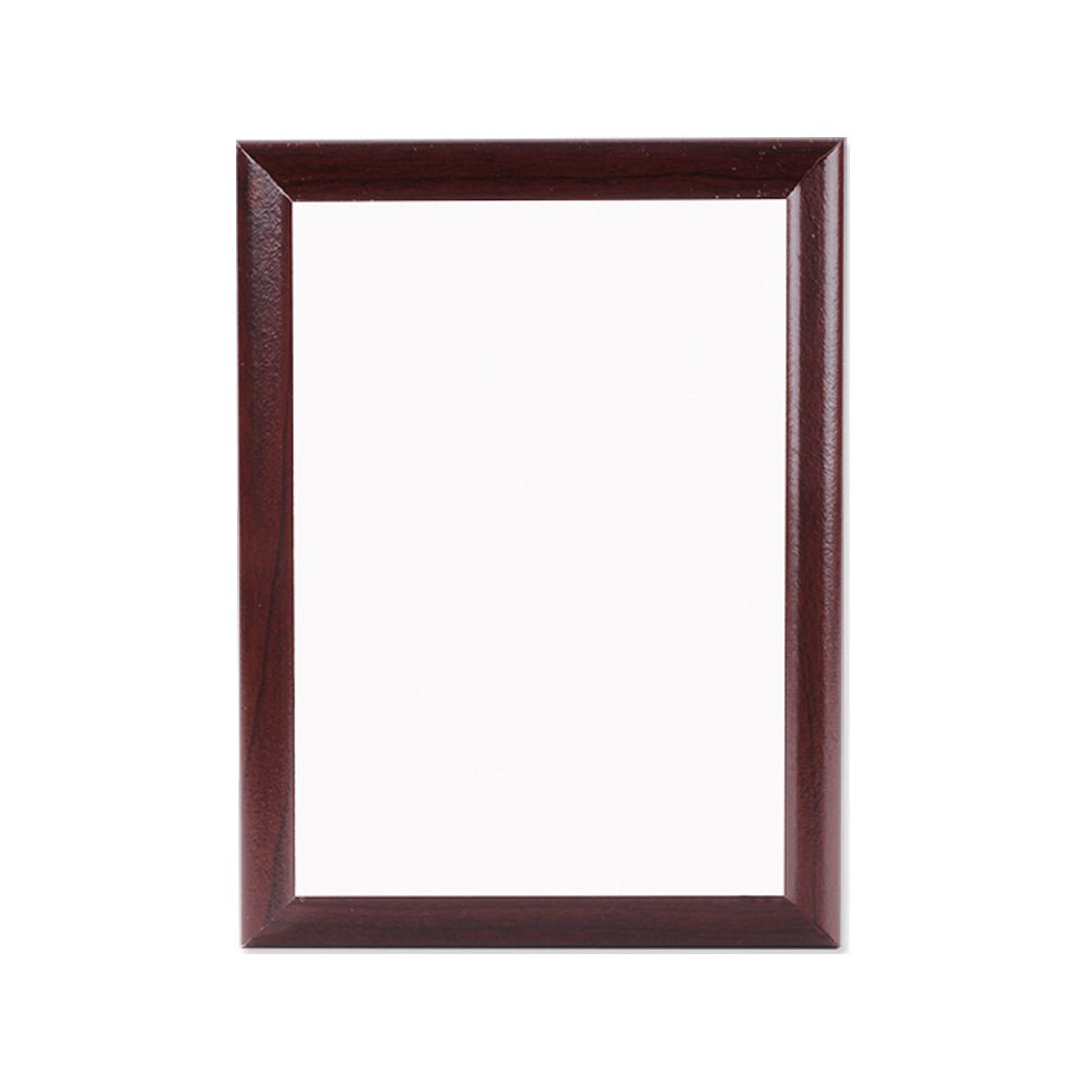 Unisub 7" x 9" Cherry Sublimation MDF Plaque with Ogee Edge - HeatPressNation