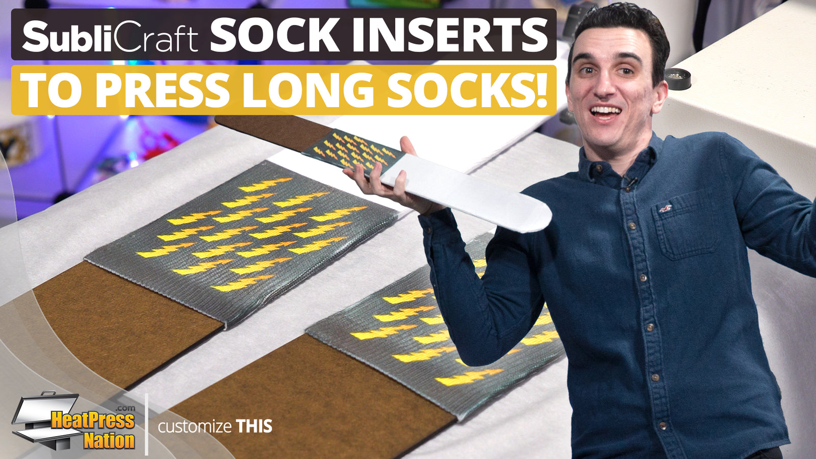 How To Apply Sublimation Transfers On Long Socks - HeatPressNation