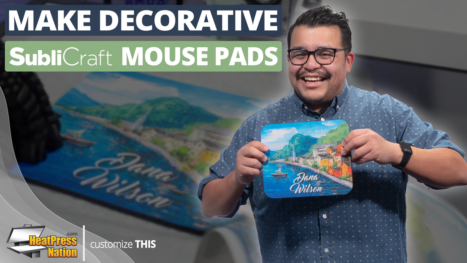 How To Make Decorative SubliCraft Mouse Pads - HeatPressNation