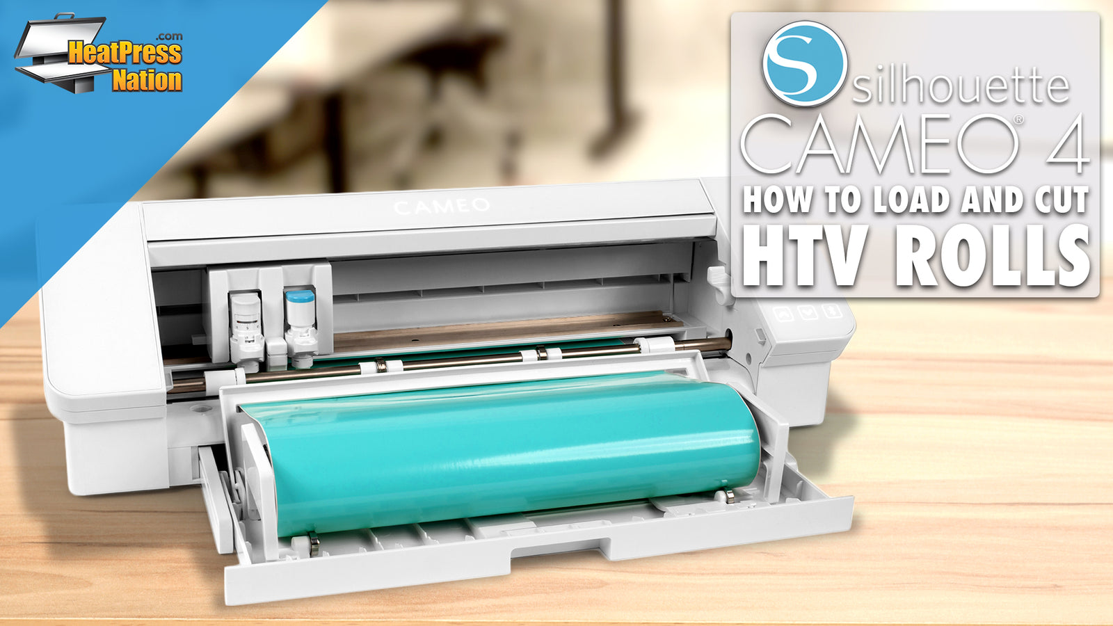 How to Load & Cut Rolls of Media on the Silhouette Cameo 4 - HeatPressNation