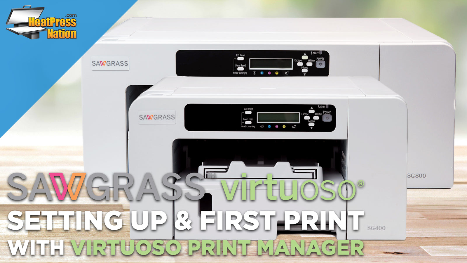 Setup and First Print with Sawgrass Virtuoso Sublimation Printers - HeatPressNation
