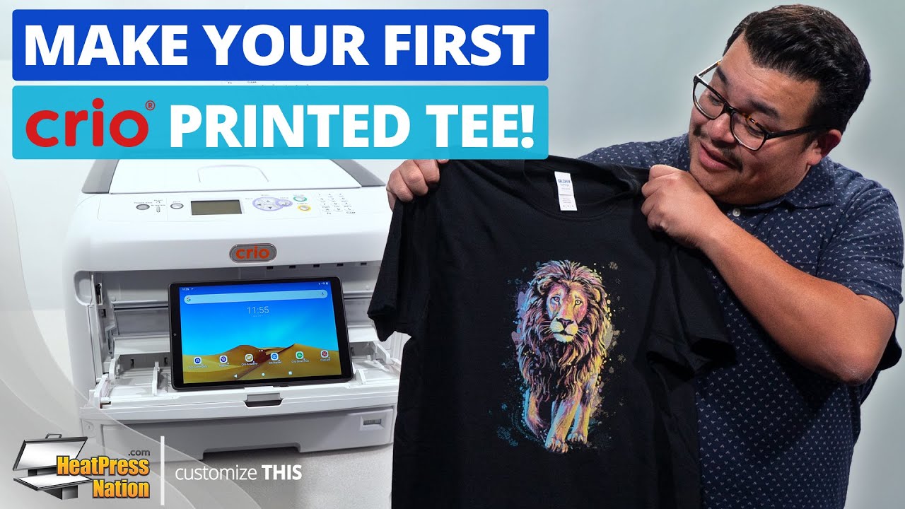 How To Make Your First T-Shirt With A Crio White Toner Printer - HeatPressNation