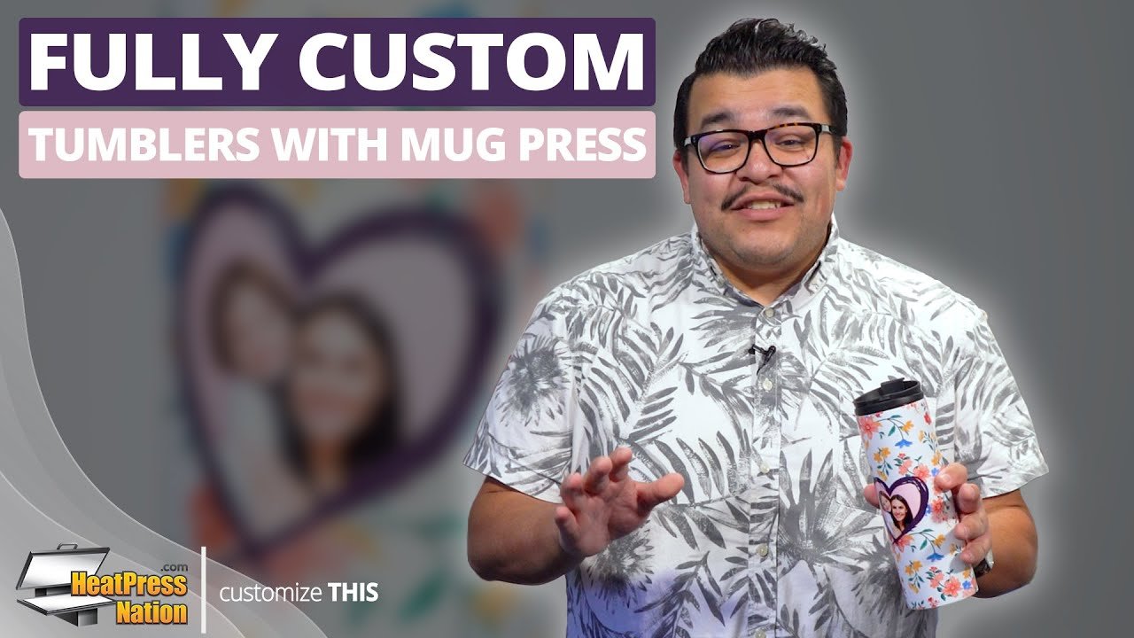 How To Fully Personalize Sublimation Skinny Tumblers - HeatPressNation