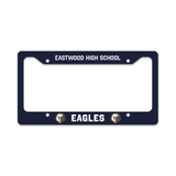Unisub 12.21" x 6.46" Sublimation Aluminium License Plate Frame - Gloss White - Standard 2 Notch - HeatPressNation