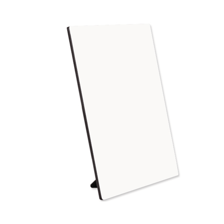 ChromaLuxe 10" x 8" Sublimation Hardboard Photo Panel w/ Kickstand - Semi Gloss White/Black Back - HeatPressNation
