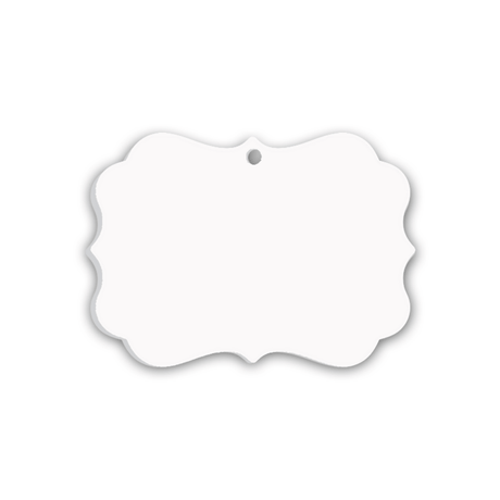 Unisub 3.95" x 2.855" Sublimation Acrylic Creative Border Ornament - Benelux - HeatPressNation