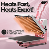 HPN CraftPro 13" x 9" Crafting Transfer Machine : Pink - HeatPressNation