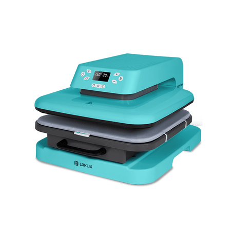 LOKLiK by HTVRont ImPress Auto 15" x 15" Heat Press - LOKLiK Blue - HeatPressNation