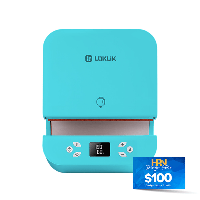 LOKLiK by HTVRont ImPress Auto Tumbler Heat Press - LOKLiK Blue - HeatPressNation