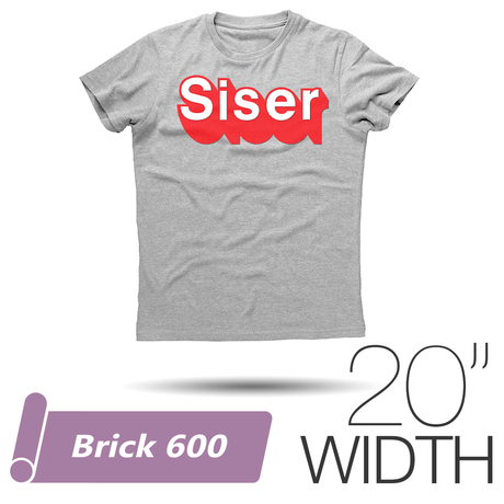 Siser BRICK 600 Heat Transfer Vinyl - 20" Width - By the Yard - HeatPressNation