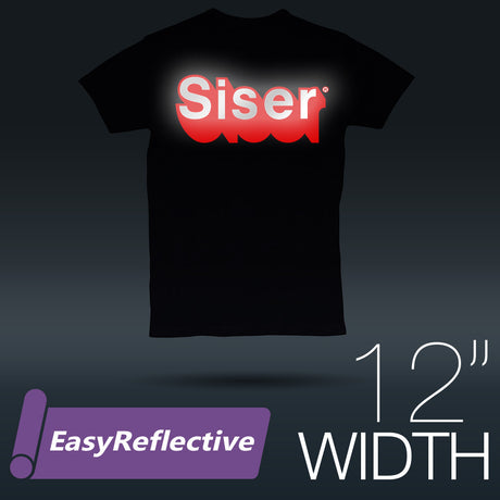 Siser EasyReflective Silber Wärmeübertragungsvinyl 12" - Meterware 