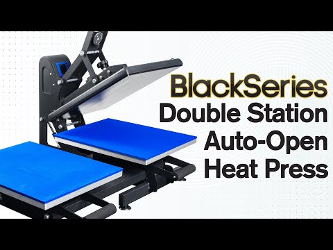 HPN Black Series 16" x 20" Doppelstation-Heißpresse mit automatischer Öffnung 