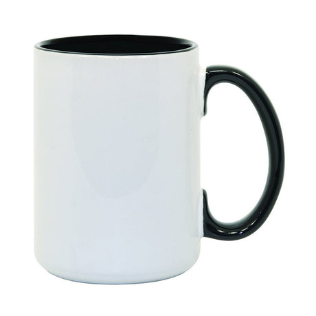HPN ORCA Premium 15 oz. Inner + Handle Sublimation Ceramic Mug - 36 per Case - HeatPressNation