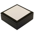 HPN SubliCraft 4" x 4" Wooden Jewelry Box with Sublimation Ceramic Photo Tile Lid Insert - 36 per Case - HeatPressNation