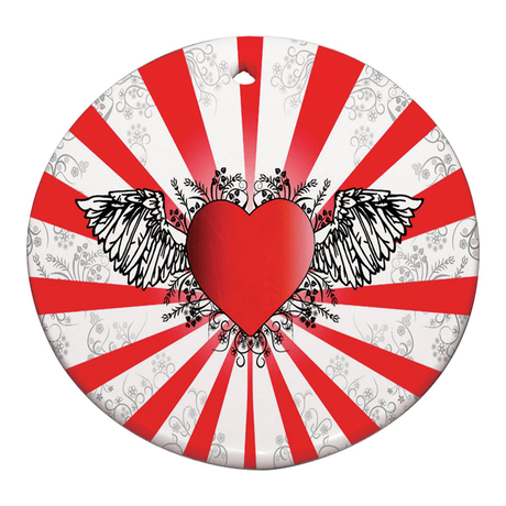 HPN SubliCraft 3" Round Sublimation Ceramic Ornament with Hole - HeatPressNation