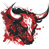 Angry Red Bull Design - HeatPressNation