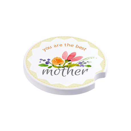 HPN SubliCraft 2.5" Round Sublimation Ceramic Car Coaster - 25 per Case - HeatPressNation