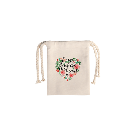 HPN SubliCraft 4.7" x 6.1" Sublimation Canvas Drawstring Gift Bag - HeatPressNation