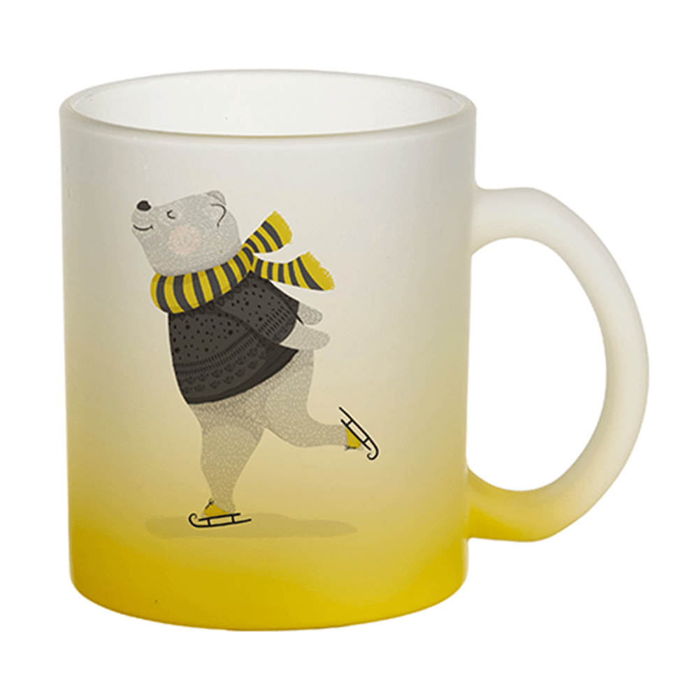 HPN SubliCraft 11 oz. Color Gradient Sublimation Glass Mug - 12 per case - HeatPressNation