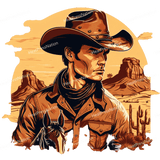 Splatter Cowboy Design - HeatPressNation