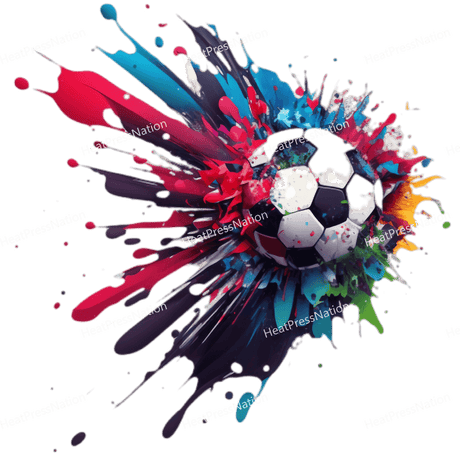 Splatter Soccer Design - HeatPressNation