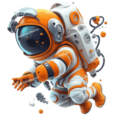 Flying Astronaut Design - HeatPressNation