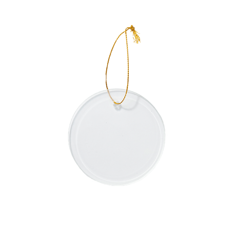 HPN SubliCraft 3" Round Sublimation Acrylic Ornament - 25 Per Case - HeatPressNation