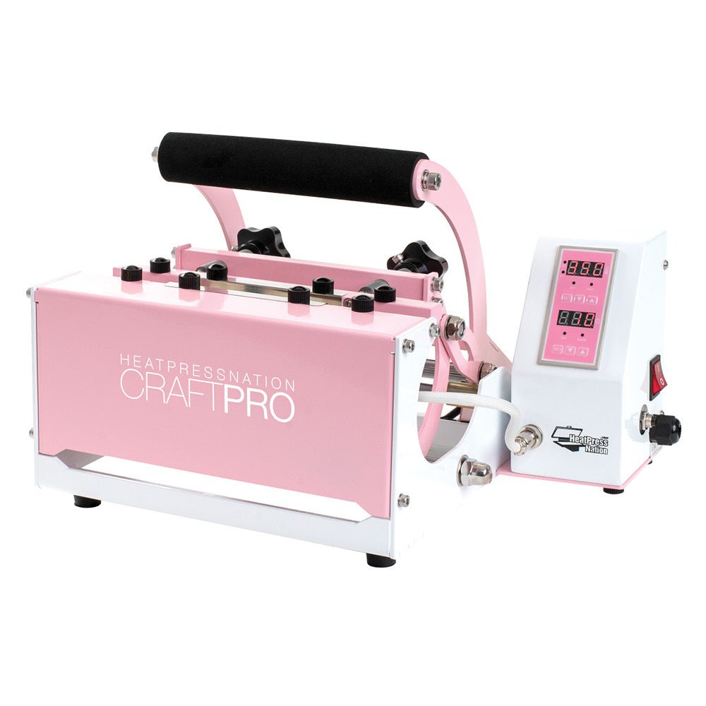 HPN CraftPro Mug and Tumbler Transfer Machine Heat Press : Pink - HeatPressNation