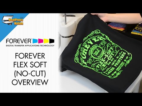 FOREVER Flex Soft (No-Cut) selbstentgitterndes Transfermaterial, 21,6 x 27,9 cm, 10er-Pack 