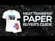 Paropy INKJET DARK PRO Thermotransferpapier – 8,5 x 11 Zoll – 50 Blatt 