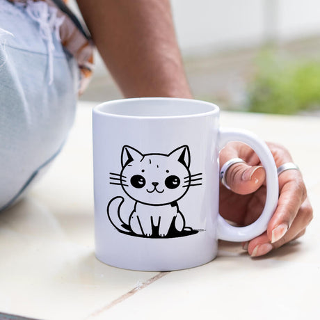 Cute Cat Vector Design - HeatPressNation