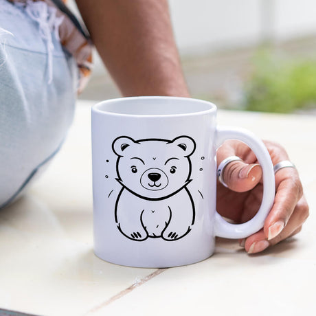 Smiling Bear Vector Design - HeatPressNation