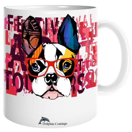 HPN SubliCraft 11 oz. Dolphin Coated Sublimation Ceramic Mug - 36 per Case - HeatPressNation