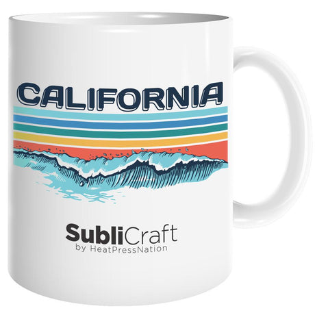 HPN SubliCraft 11 oz. Sublimation Porcelain Mug - 36 per Case - HeatPressNation