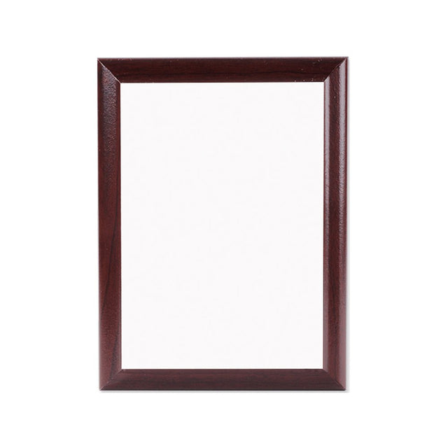 Unisub 7" x 9" Cherry Sublimation MDF Plaque with Ogee Edge - HeatPressNation